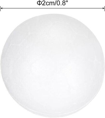 MECCANIXITY White Foam Balls Round 0.59 Inch Model Polystyrene Spheres Craft Balls for Art Craft Household Projects and Party Decoration 150Pcs in Saudi Arabia