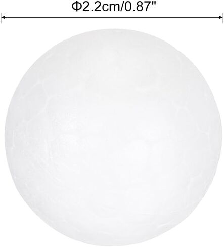 MECCANIXITY White Foam Balls Round 0.59 Inch Model Polystyrene Spheres Craft Balls for Art Craft Household Projects and Party Decoration 150Pcs in Saudi Arabia