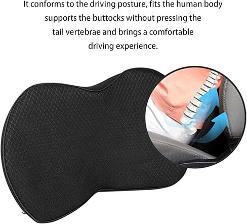 وسادة مقعد السيارة WMM مريحة من إسفنج الذاكرة لمقعد السيارة، وسائد مقعد السيارة للقيادة، وعرق النسا وتخفيف آلام أسفل الظهر، وأساسيات رحلة الطريق in Kuwait