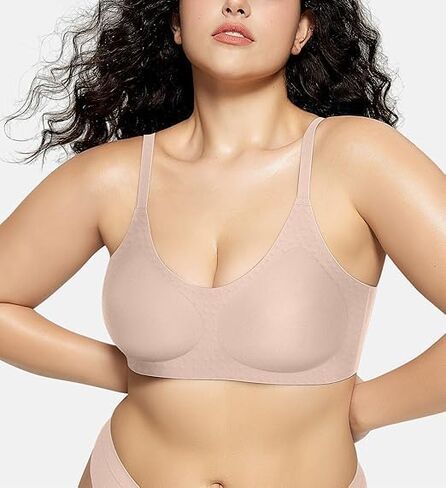 OEAK Womens Wireless Bras Comfortable Push Up Bra Smooth U Neck Bralette Full Coverage Bras Seamless Tshirt Everyday Bras in Saudi Arabia