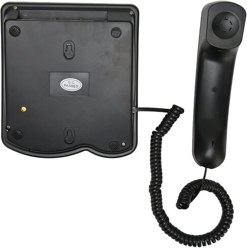 Big Phone for Seniors, Corded Landline Telephone, One Touch Dialling for Visually Impaired, Speaker for Hearing Impaired, SOS Number (Black) in Saudi Arabia