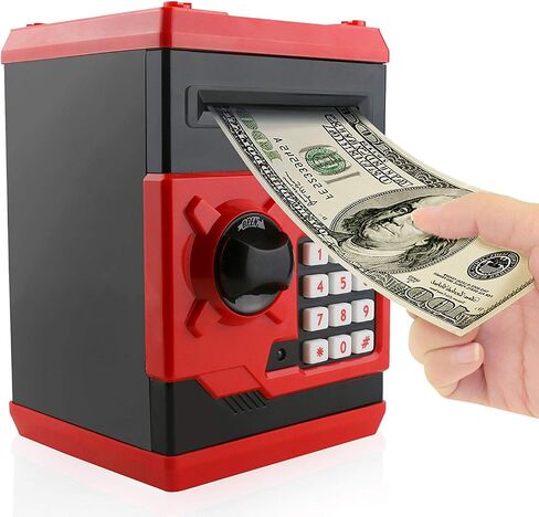 صندوق النقود الإلكترونية من Piggy Bank Steal Coin Box، صندوق توفير المال اللطيف مع صوت ذكي، هدية رائعة للأولاد والبنات والأطفال في أعياد الميلاد ورأس السنة الجديدة (وحيد القرن الجميل) in Kuwait