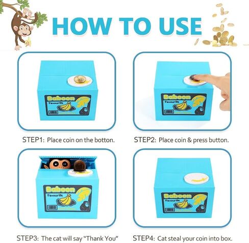 Piggy Bank Steal Coin Box Electronic Money Bank Cute Money Saving Box with Smart Voice Prompt, Great Gift for Boys Girls Kids in Birthday New Year Christmas (Lovely Unicorn) in Kuwait