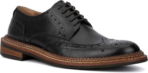 حذاء Ivan Derby للرجال من Vintage Foundry Co.، برباط، ونعل مسطح، ومقدمة مستديرة، ونعل خارجي مطاطي in Kuwait