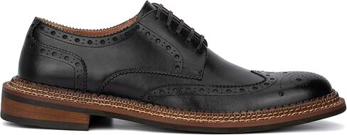 حذاء Ivan Derby للرجال من Vintage Foundry Co.، برباط، ونعل مسطح، ومقدمة مستديرة، ونعل خارجي مطاطي in Kuwait