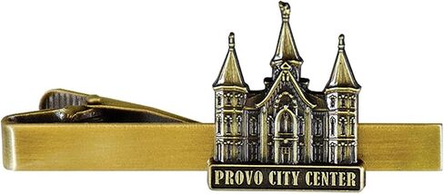 Lifebeats San Diego California Temple, Antique Gold Temple Tieclip by Ringmasters in Kuwait