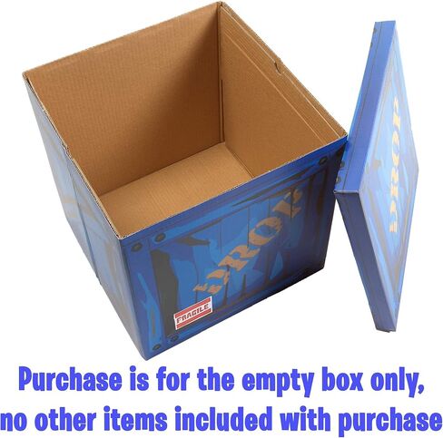 CampLiner Large Loot Drop Box Accessory (14" x 14" x 14") - Goes with Merch Like Pickaxes, Guns, Costumes - Perfect Decoration Gift for Gamers, Boys, Parties in Saudi Arabia