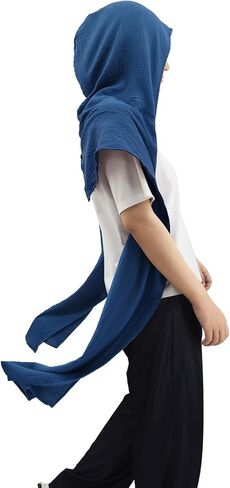 Women Men Fashion Shawl Scarf Cape | Multifunctional Hooded Cowl | Medieval Linen Cotton Cowl Hood |Vintage Goth Costume in Saudi Arabia