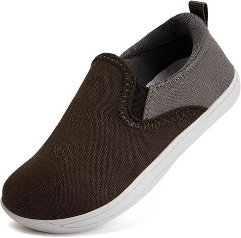 WateLves Toddler Little Kid Wide Barefoot Shoes Boys Girls Minimalist Slip On Sneakers Canvas Walking Shoes Fit Naturally Zero Drop Sole in Kuwait