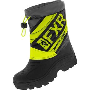 FXR Youth Octane Boot (Black/Hi Vis/Charcoal - Size Youth 1/EU32)
