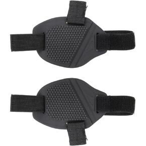 قطعتان من واقيات أحذية الدراجات النارية السوداء، أغطية أحذية مطاطية لركوب الدراجات، وسادات حماية للأحذية in Kuwait