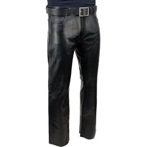 Milwaukee Leather | Classic Fit 5 Pocket Leather Pants for Men - Premium Leather Motorcycle Riding Pants - LKM5790