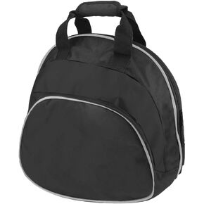 Helmet Bag,Motorcycle Helmet Bag,Helmet Storage Bag with Silver Piping,Small item Storage Pocket,Two-way Zipper,Carrying Handle and Cashmere Lining