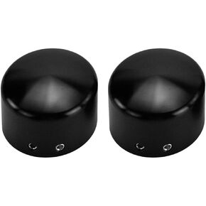 Axle Nut Cover Front Covers Cap 29mm Fit For Harley Sportster XL Dyna Softail Touring Electra Glide XG V-Rod VRSC (Black)