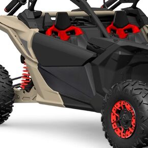 KEMIMOTO X3 Lower Doors, X3 Lower Door Panels with Metal Frame OEM Style compatible with Can Am Maverick X3 2017 2018 2019 2020 2021 2022 2023 2024, OEM Number 715002903 (Pack of 2)