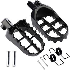 Black Aluminium Foot Pegs Rest Footrest Footpegs XR50 XR50R XR70 XR70R XR80R XR100R CRF50 CRF50F CRF70 CRF70F CRF80 CRF80F ​CRF100F KLX110 50cc 70cc 90cc 110cc 125cc Dirt Bike TaoTao Jonway