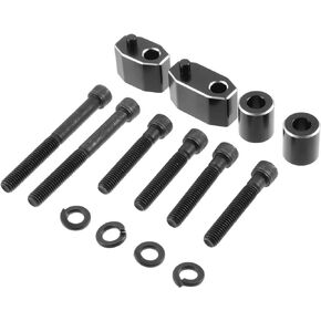 X AUTOHAUX 1 Set Motorcycle 1" Driver Floorboard Extenders Kit for Harley Touring Road King Electra Glide Road Glide 2009-2023
