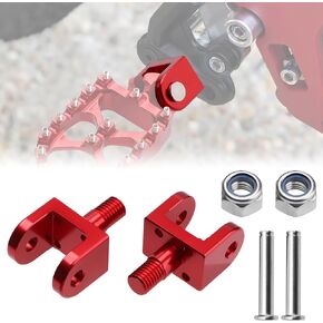 2pcs Foot Pegs Hoder for Sur Ron Light Bee X and S Segway X160 X260 Honda CRF150F 03-19 CRF230F 03-19,CNC Aluminum Anti-rust Durable Foot Peg Clamps,Widen and Thicken Foot Peg Bracket(Black)