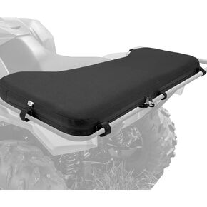 KEMIMOTO ATV Rack Pad, Four Wheeler Rack Seat Cushion for Passenger Compatible with Fourtrax Foreman Rancher Kawasaki Brute Force Recon, Black