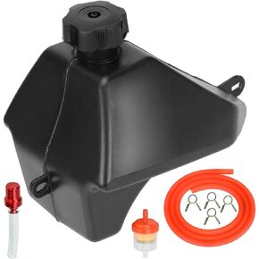 FVRITO Metal Gas Fuel Petrol Tank for 50cc 70cc 90cc 110cc 125cc Sunl Coolster Roketa Taotao ATA JCL Baja Motorsports BMS Vitacci Rider RPS Sej ICEbear Eagle Peace kazuma ATV Quad Chinese 4 Wheeler