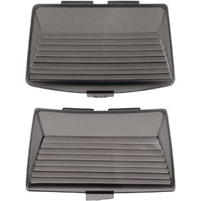 NTHREEAUTO Smoked Fender Tip Light Lenses Cover Mud Guards Lights Compatible with Harley FLHR FLHT FLSTC(Front & Rear)