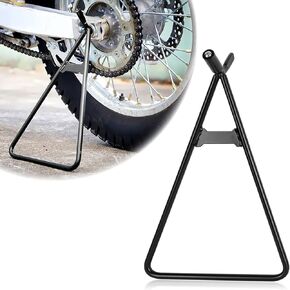 Triangle Stand 80-500cc, PSLER A Stand Motorcycle Triangle Stand for Dirt Bike, Supermoto, Motocross, Enduro, Black