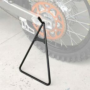 Motorcycle Triangle Stand Dirt Bike Stand Kickstand Universal for 80-500cc Supermoto Motocross Enduro Pit Bike - Black