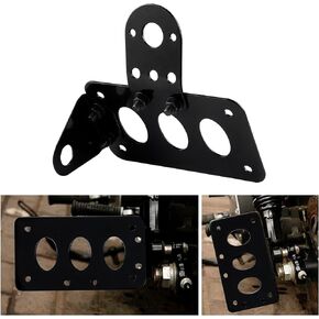 LivTee Motorcycle Side Mount License Plate Bracket Compatible with Harley Made Aluminum Alloy for Most Bike Motorcycle