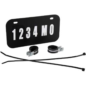 Raider FS-12000 ATV/UTV License Plate Kit with Numbers and Letters Included (7.5 in x 4 in)