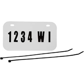 مجموعة لوحة ترخيص Raider FS-12000 ATV/UTV مع أرقام وحروف (7.5 بوصة × 4 بوصة)