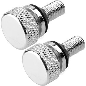 Stainless Steel Seat Bolt Rear Mount Screw Black Compatible with Harley Davidson 1996-2024,2 PCS