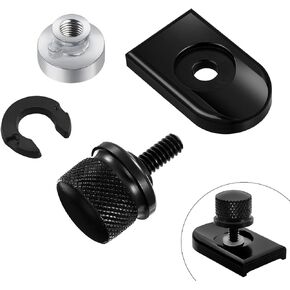 PBYMT Rear Seat Bolt Quick Release Seat Tab Cover Screws Hardware Kit Compatible for Harley Road King Street Electra Glide Dyna Softail 1997-2024