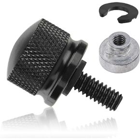Amazicha Chrome Stainless Steel Seat Bolt Nut Kit Compatible for Harley Davidson 1996-2024
