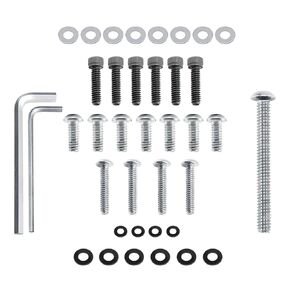 18PCS Motorcycle Batwing Inner Fairing Windshield Trim Screws Bolts Kit Stainless Steel Fit For Harley Touring Street Glide Electra Glide Road Glide Ultra Limited and Tri Glide Models 1996-2024