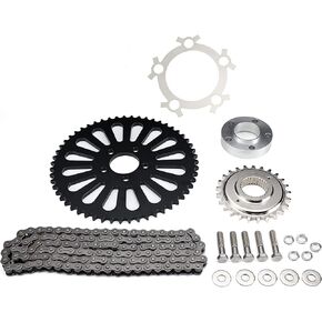 MoKitDora Dyna Softail Belt to Chain Drive Transmission Sprocket Conversion Kit for Harley 2006-2017 Dyna & 2008-up Softail Models, Upgraded in Saudi Arabia