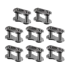 AIEX 8pcs #35 Chain Master Links, Steel Alloy Heavy Duty Roller Chain Connector Links for Bike Mini Bike Bicycle Karting Pit ATV Scooter