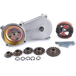 Transmission Gear Reduction Box Clutch Replacement for 47cc 49cc 2-stroke T8F 11T 13T 14T 17T 20T Teeth Pocket Mini Bike Silver