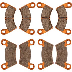 Zinger Brake Pads for 2012-2018 Polaris Ranger XP 900,2008-2013 Polaris Ranger 500 700 800, 2014-2017 Ranger Diesel,2010-2015 Ranger EV,4 Sets Front & Rear Replacement Brake Pads
