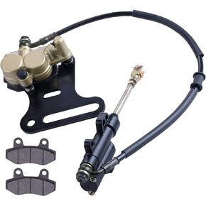12mm rear disc hydraulic brake master cylinder caliper Compatible with 70cc 90cc 110cc 125cc 140cc 150cc SSR Baja apollo Taotao Coolster Roketa SDG 107 Pitster Pro Atomik Sikk Chinese Pit Dirt Bike