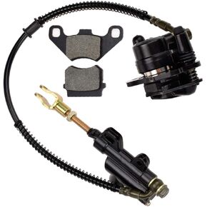 HIAORS Rear Disc Brake Master Cylinder Caliper Assembly for 50cc 70cc 90cc 110cc 125cc Chinese TaoTao 110cc 125D Boulder B1 Peace Motorsports Quad Coolster 3050HD 3050C kazuma SunL ATV Kids 4 Wheeler