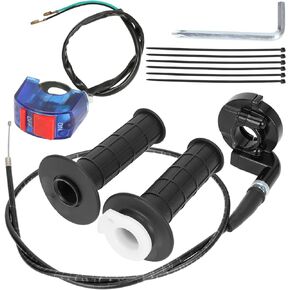 YOXUFA 7/8 Twist Throttle Handle Cable Grip Kit for Predator 196cc 212cc 6.5hp Coleman CT200U CT200U-EX BT200X Baja Warrior MB200 79cc CT100U Motovox MBX10 Monster Moto MMB80 MMB105 Mini Bike Go Kart