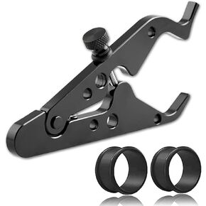 Motorcycle Cruise Control, Motorcycle Throttle Lock, Universal Throttle Assist Wrist/Hand Grip Lock Clamp with Silicone Ring Protect Throttle Control System for Most Any Bike Durabl (1, Black)