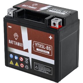 Battanux YTX9-BS Battery & Motorcycle Battery, Sealed SLA/AGM 12V8Ah ATV/UTV/Snowmoble/Motor bike Battery Maintenance Free & No tools for installation & Advanced Technology & Environmental