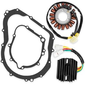 RANSOTO Stator with Regulator Rectifier with Gasket kit Compatible with 2006-2012 Suzuki GSXR 600 750