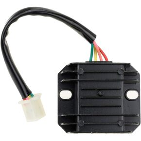 HIAORS 4 Pin Wire 12V Voltage Regulator Rectifier Male Plug for GY6 50cc 150cc CG 125cc 150cc 200cc 250cc Motorcycle Scooter Moped Dirt Bike Go Kart ATV