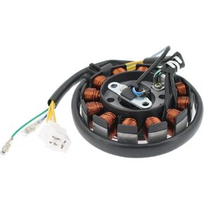 Glixal ATMT1-155-12 GY6 125cc 150cc 180cc 200cc 12 Coils Magneto Stator for Chinese Scooter Moped ATV Go Kart Quads 152QMI 157QMJ Engine (DC Fired Type)