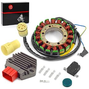 Stator & Rectifier Compatible With HONDA Foreman 450 TRX450ES TRX450S 1998-2001 Foreman 400 TRX400FW 4x4 1995-2003 31120-HM7-014 31600-HM7-003