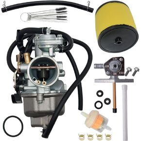 Carburetor for Honda TRX 250 Recon 250 TRX250TE TRX250TM 1997-2001 2002-2007 With Fuel Tank Petcock Valve & Air Filter