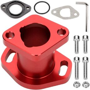 FVRITO Performance Racing Intake Pipe Inlet Manifold for Compatible With Predator 212ccc ct200u GX160 GX200 6.5HP OHV Chinese 196cc clone Engines Mini Bike Go Kart Black