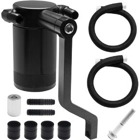 TEMSONE Oil Catch Can New 5.7 HEMI Z-Bracket Technology Billet Compatible with 2011-2021 6.4L Chrysler 300 Dodge Charger Challenger Oil Catch Can Scat Pack Red